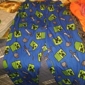 Boys size 14 Minecraft pj pants/shorts